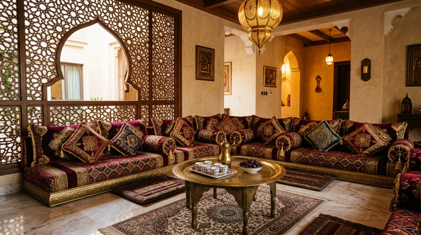 Arabic Majlis service by K2 Curtains and Trading